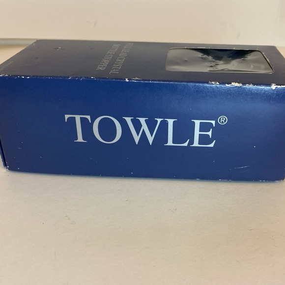 Towle Lead Crystal Turtle Wine Liquor Bottle Topper Stopper Austria Glass - Picture 4 of 7